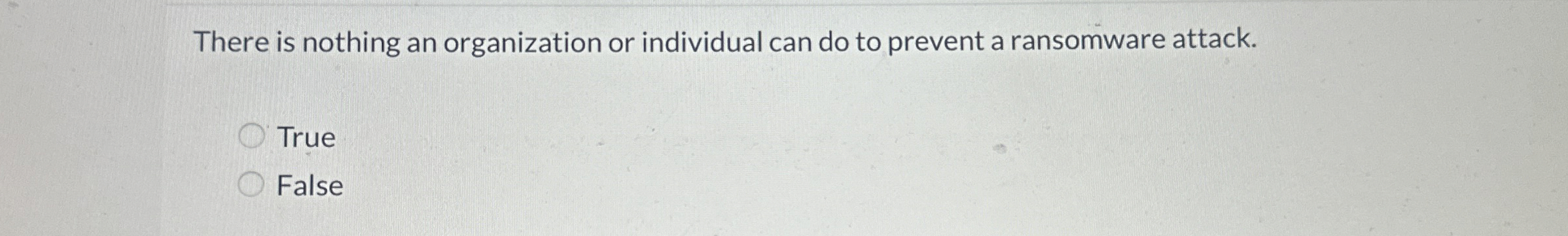 There is nothing an organization or individual