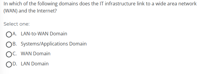 In which of the following domains does the IT