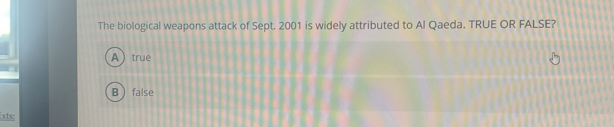 The biological weapons attack of Sept. 2 0 0 1 is