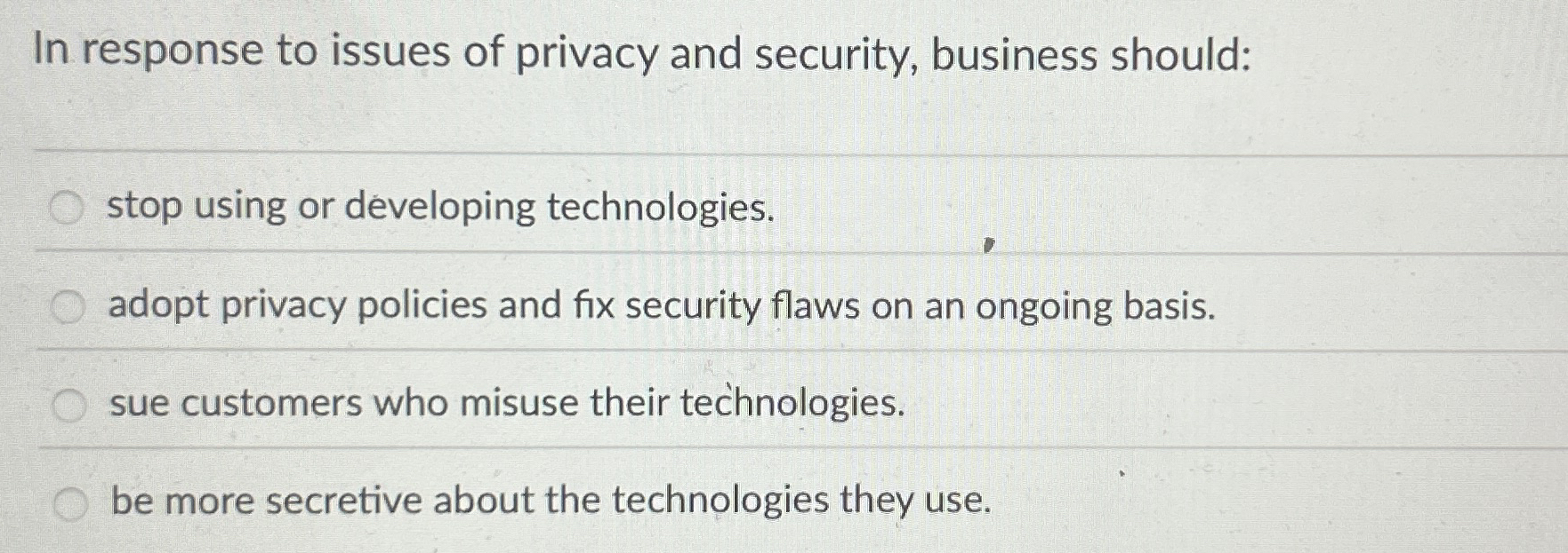 In response to issues of privacy and security,