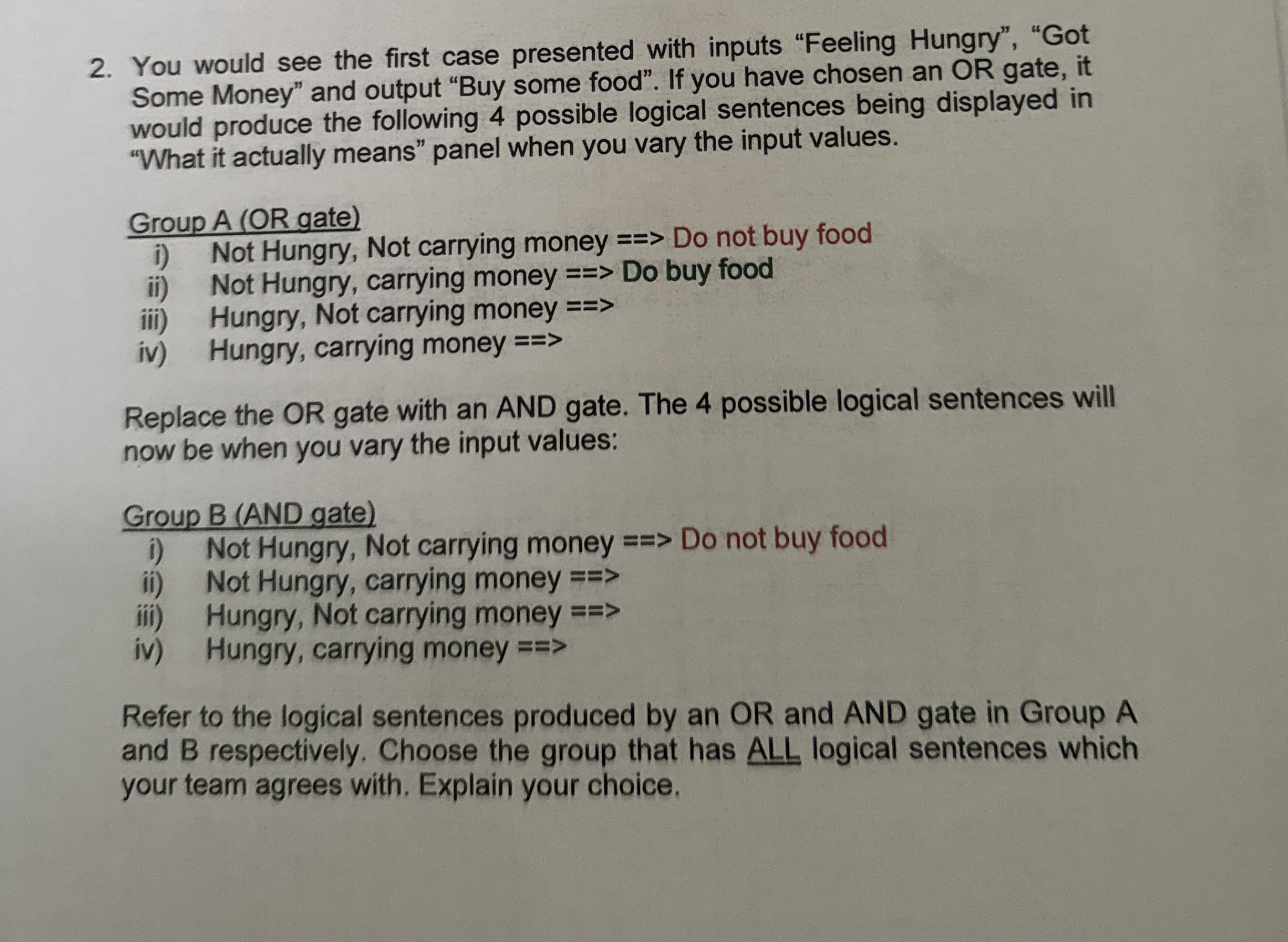 You would see the first case presented with