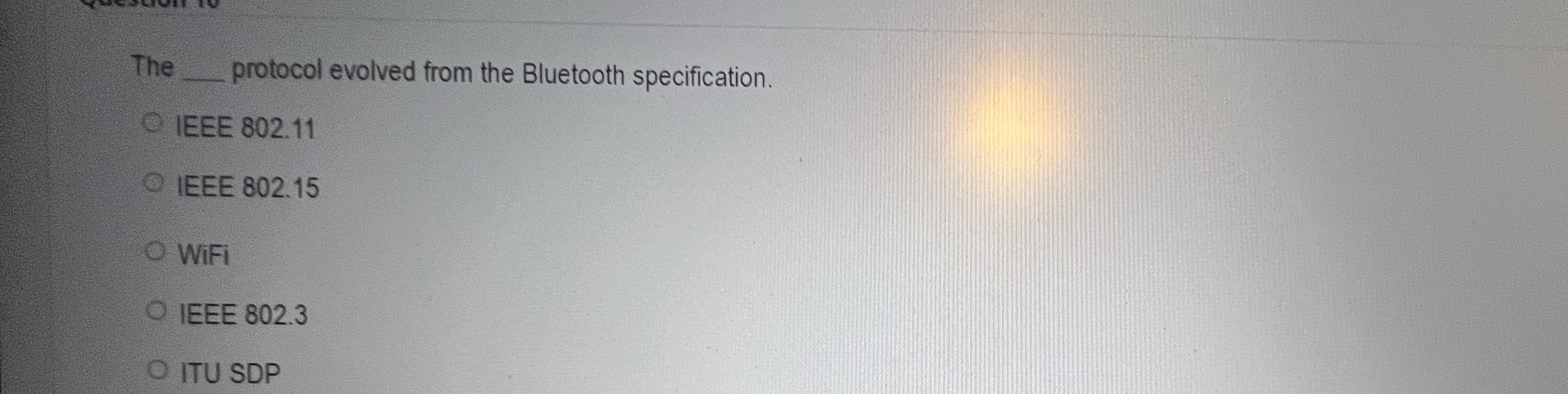 The protocol evolved from the Bluetooth