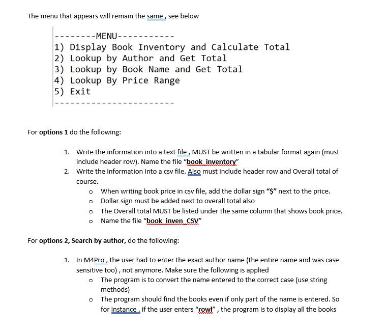 python Attached are the two python files I have