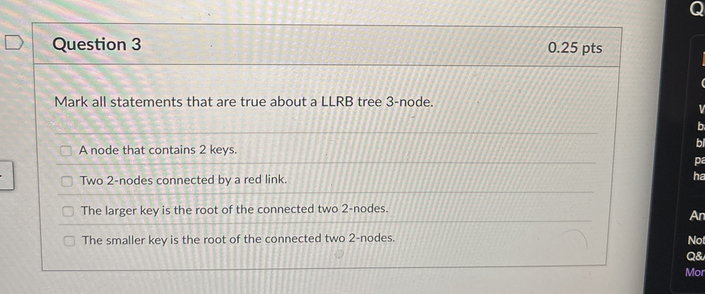 Mark all the statements that are true about