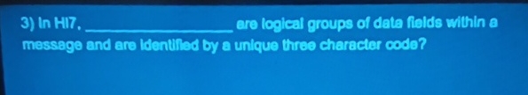 l n H I T . q , are logical groups of data fiolds