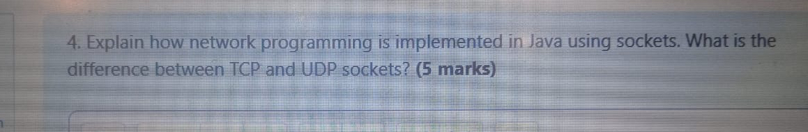 Explain how network programming is implemented in