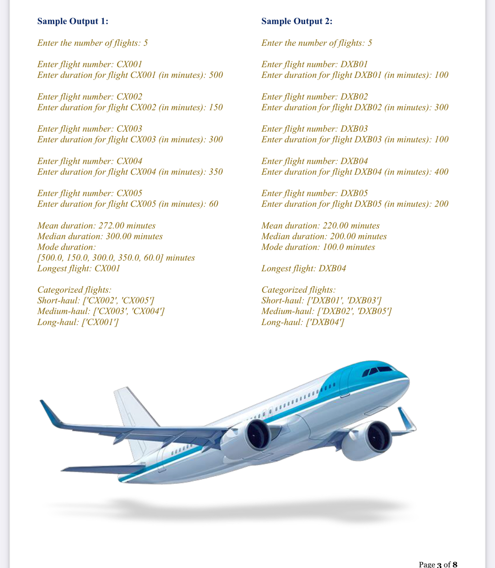 Question 1 : Analyzing Flight Data for an
