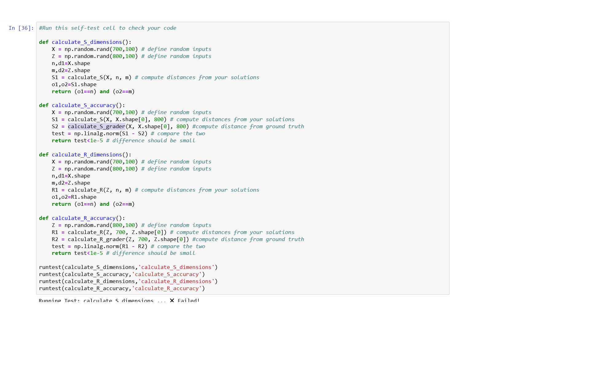 ` ` ` In [ 3 6 ] : #Run this self - test cell to