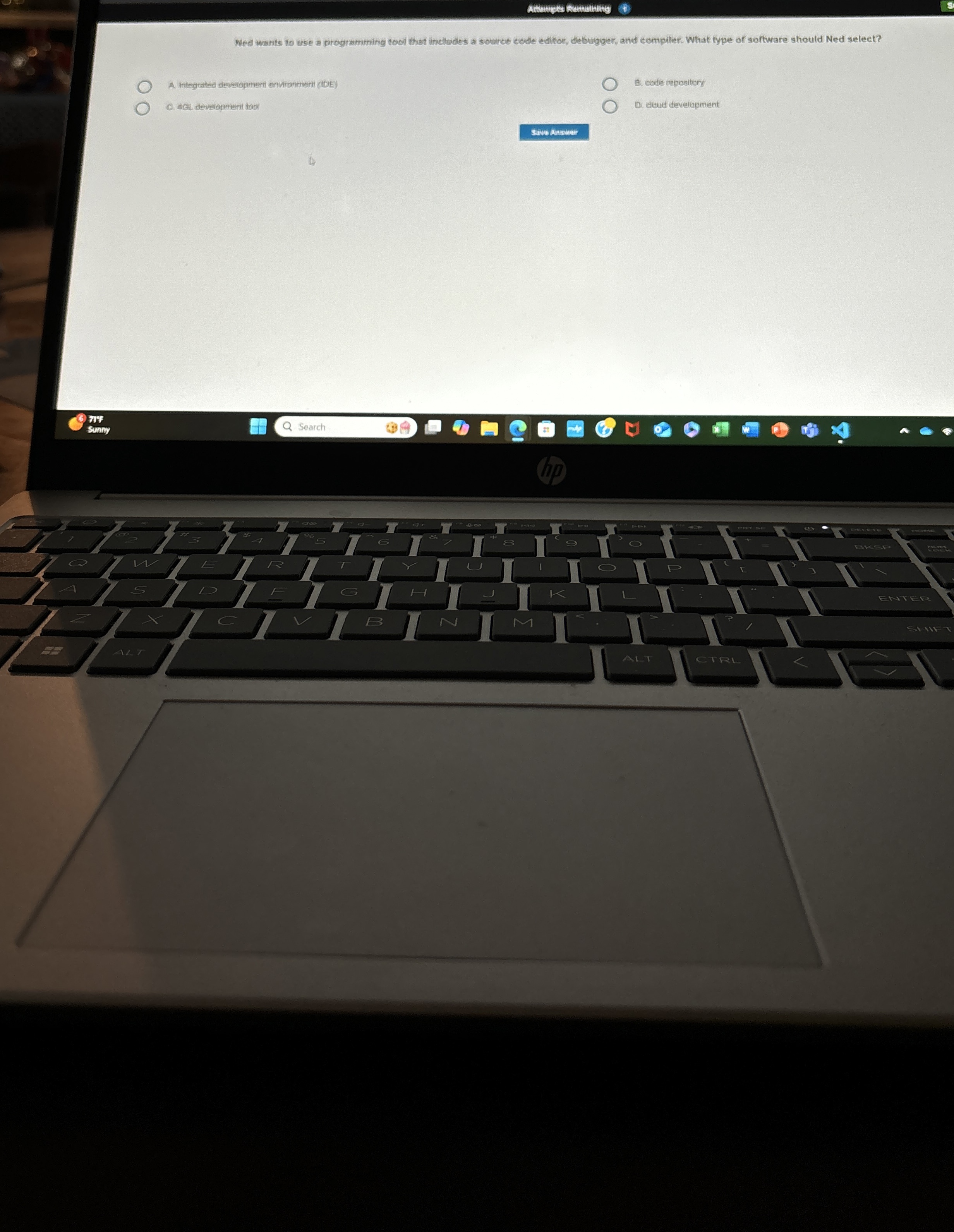 Ned wants to wse a programming tool that inchades