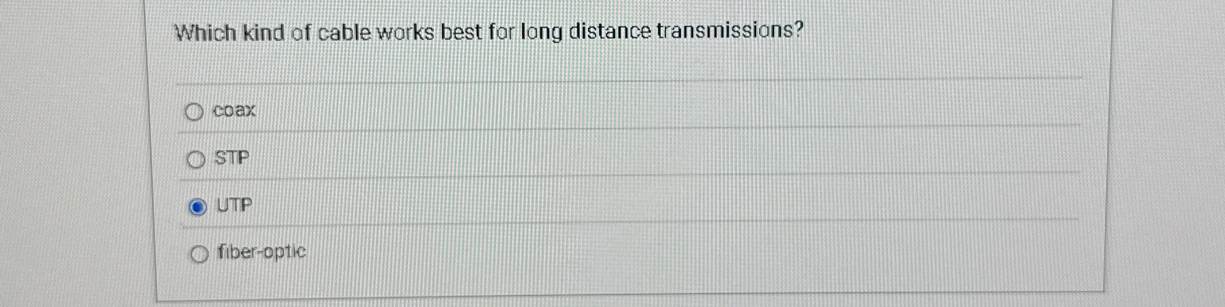 Which kind af cable works best for long distance