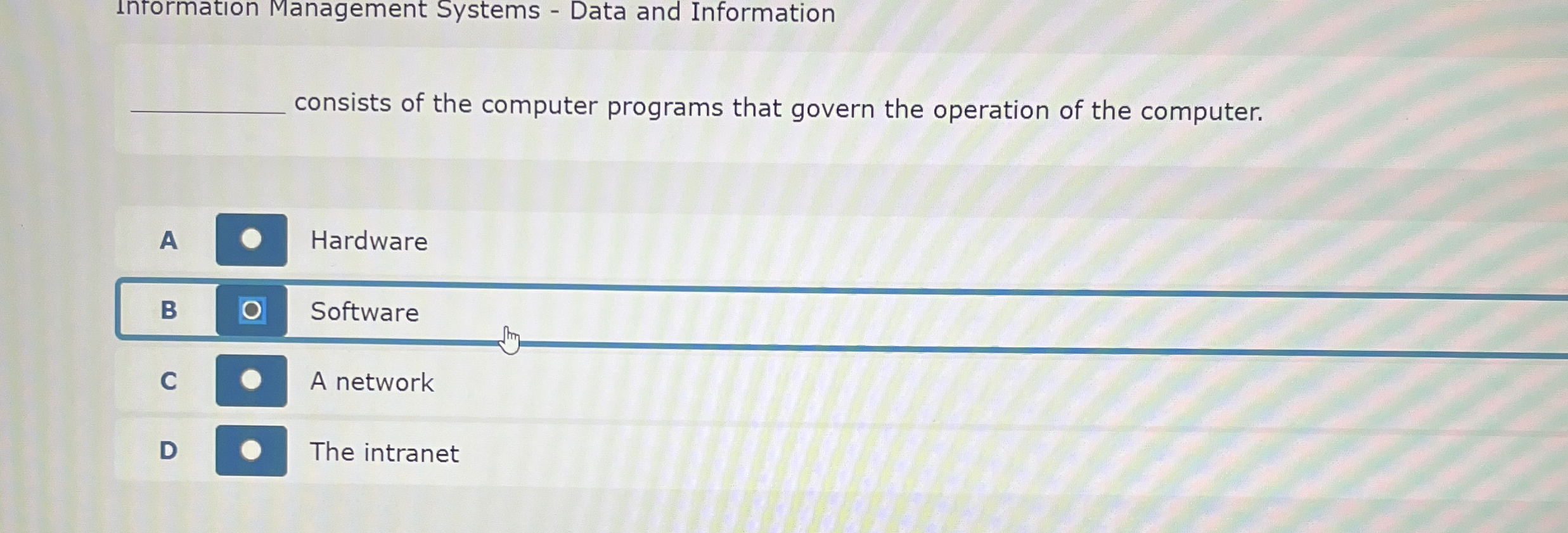 Intormation Management Systems - Data and