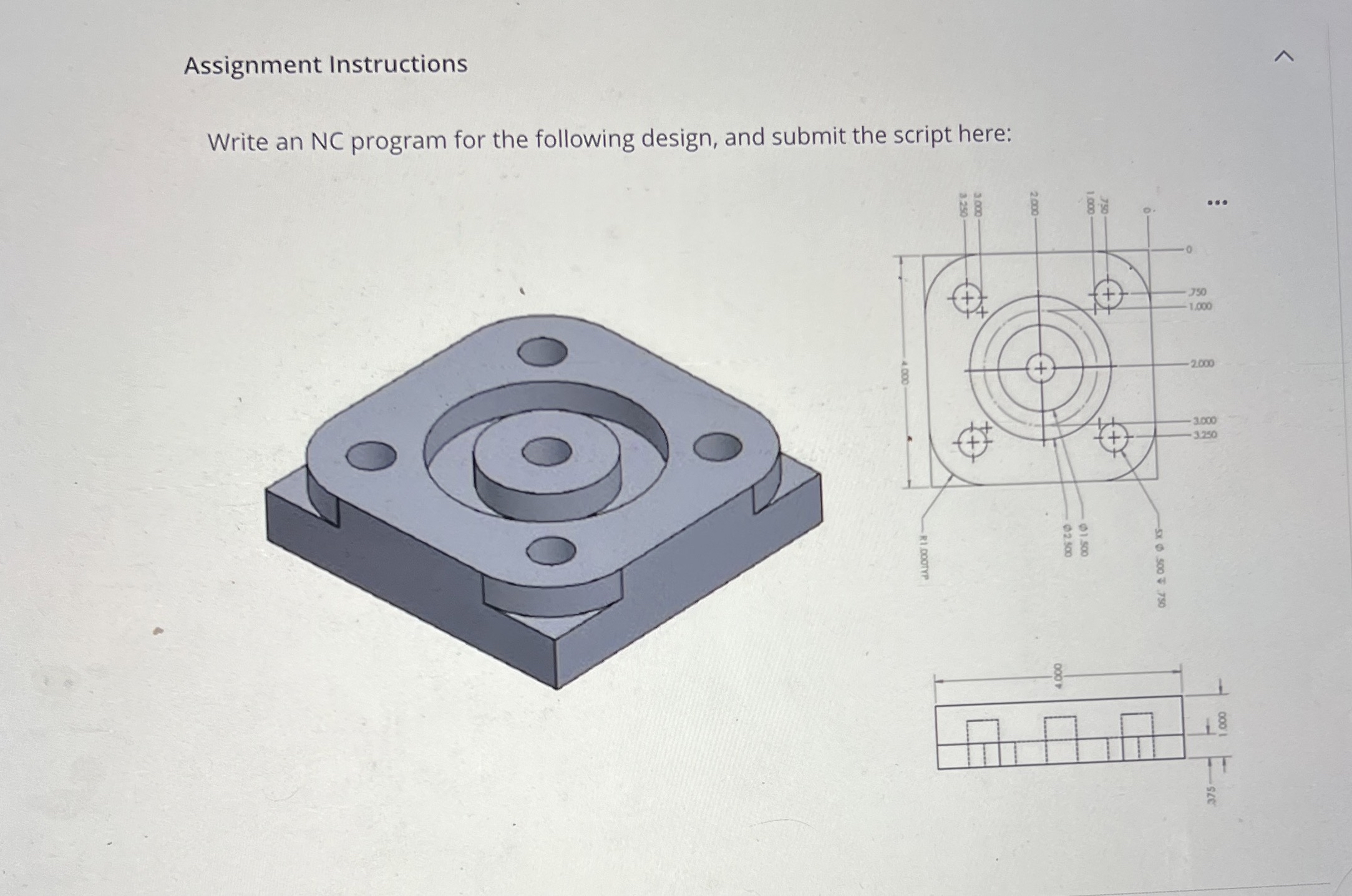 Assignment Instructions Write an NC program for