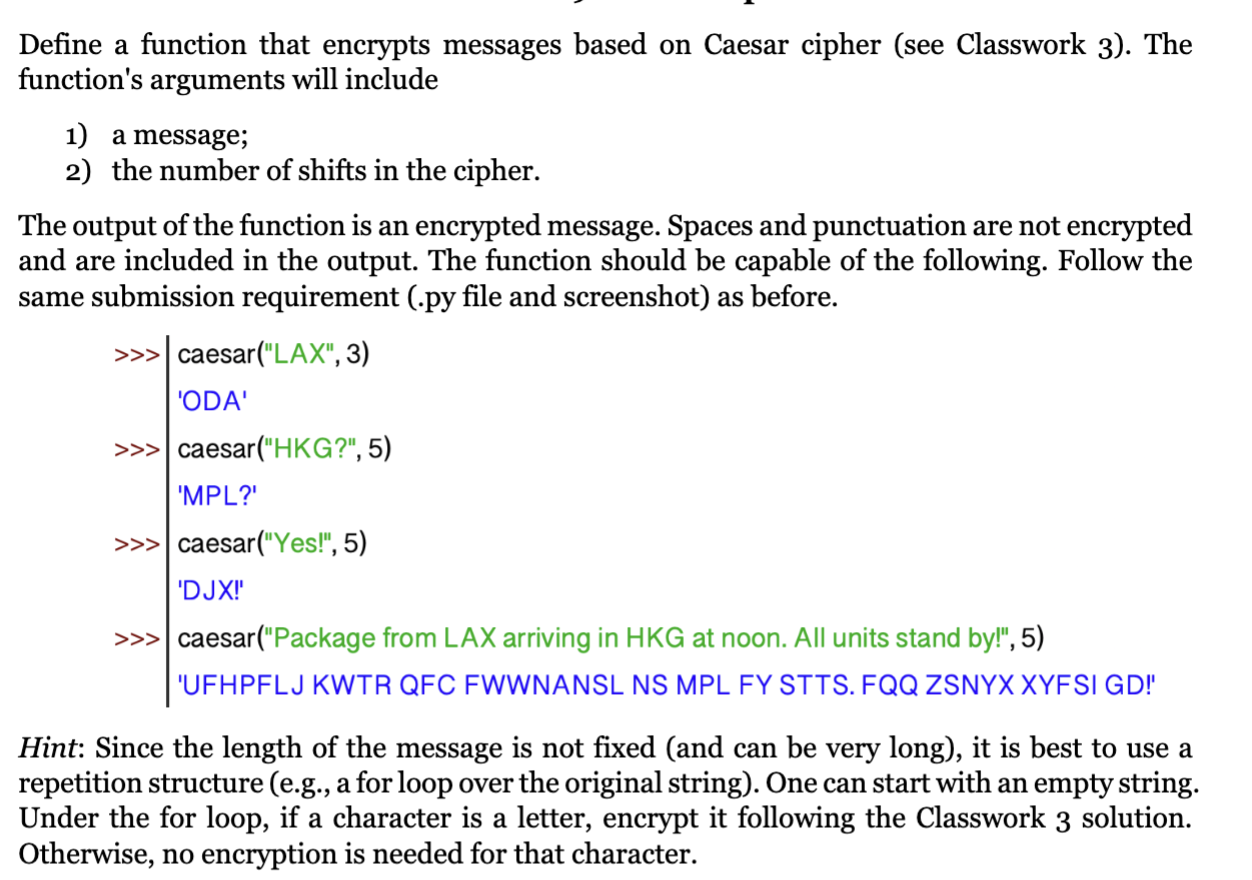 Hint: Since the length of the message is not