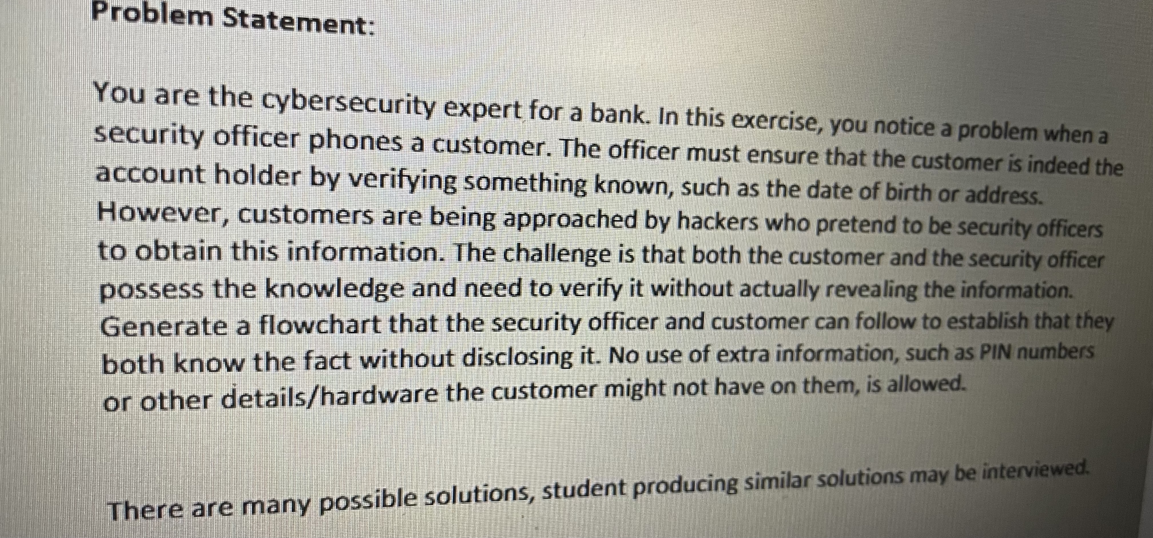 Draw a simple flowchart for the task