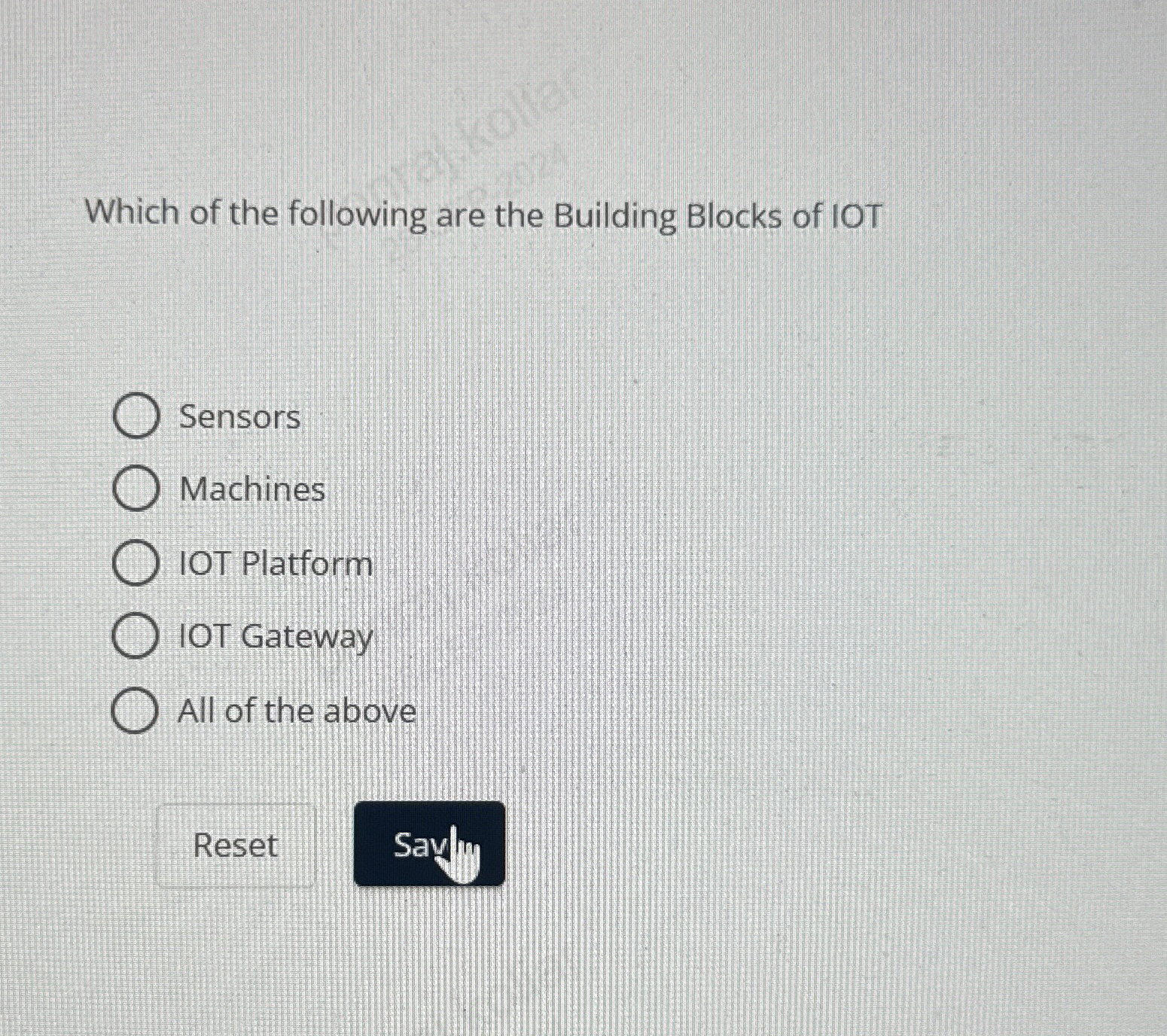Which of the following are the Building Blocks of