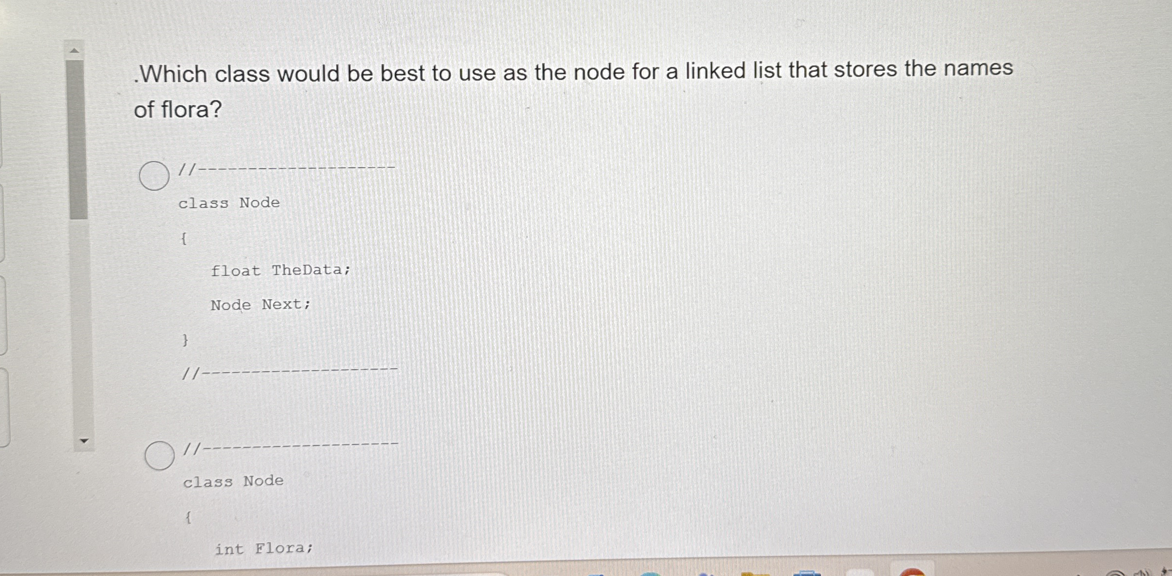 Which class would be best to use as the node for