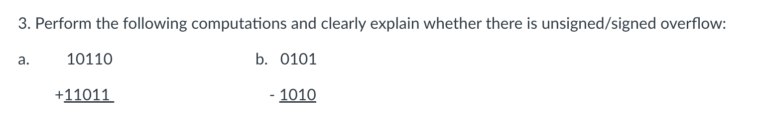 Perform the following computations and clearly