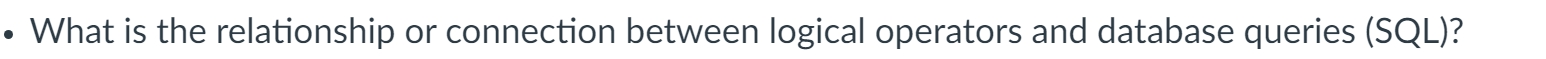 - What is the relationship or connection between