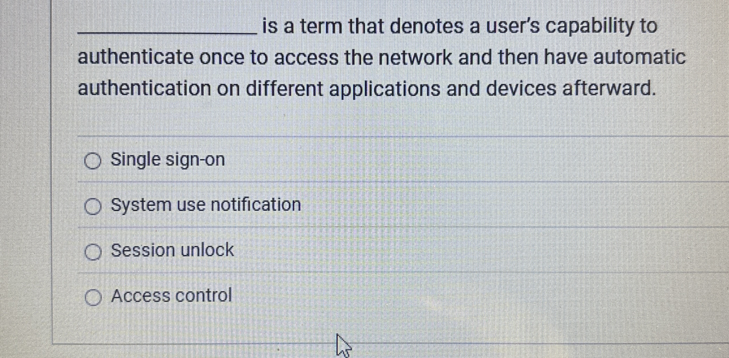 q , is a term that denotes a user's capability to