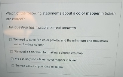 Which of the following statements about a color