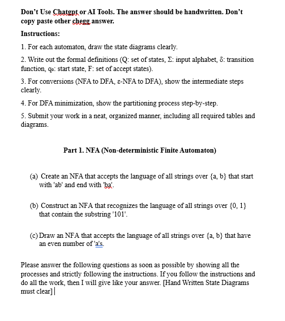Don't Use Chatgpt or AI Tools. The answer should