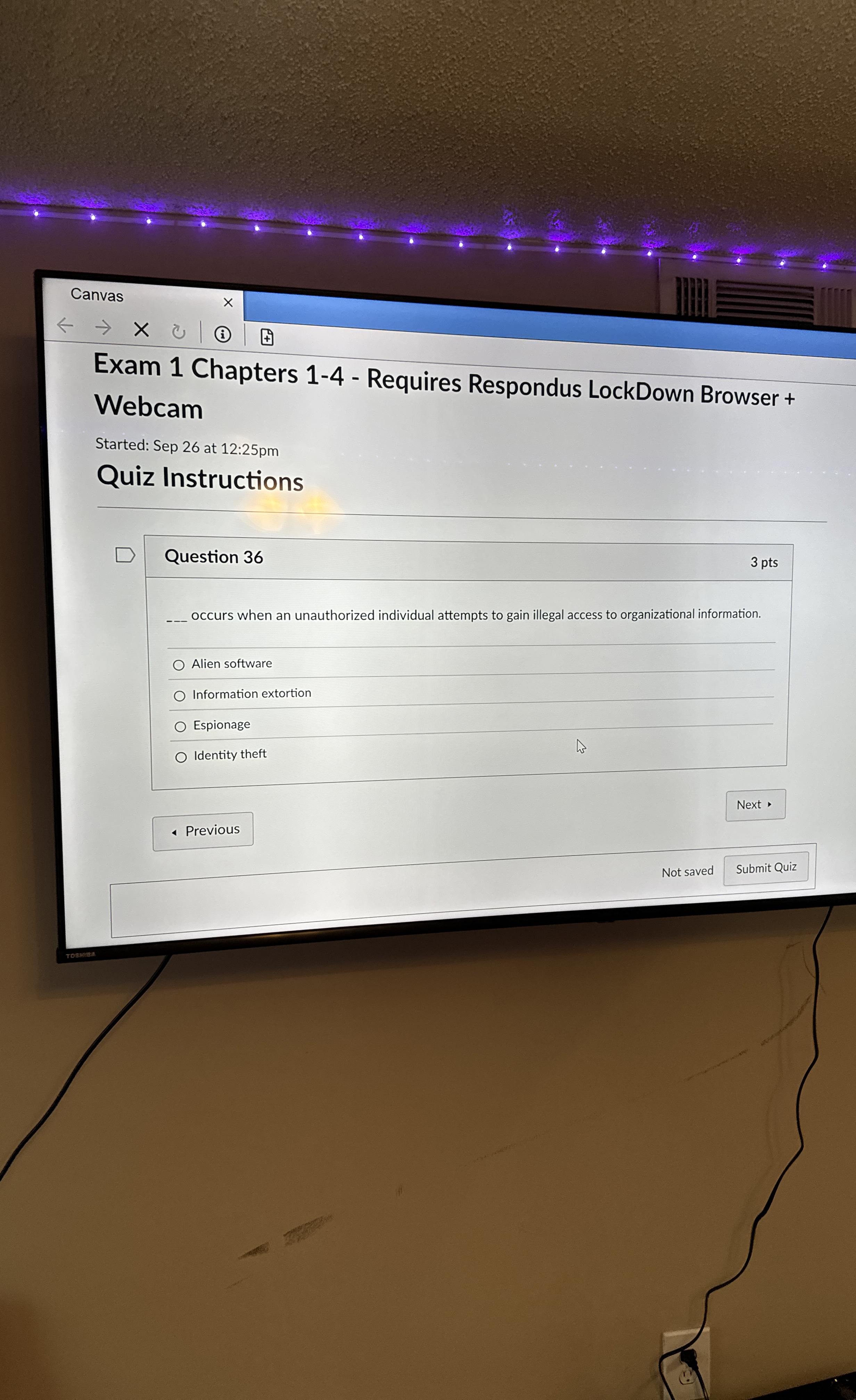 Question 3 6 occurs when an unauthorized