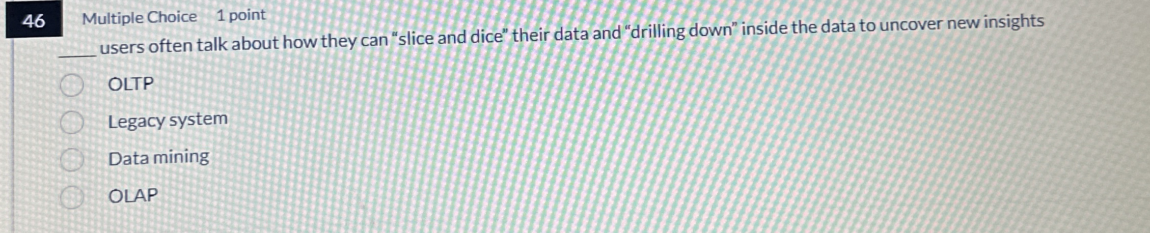 4 6 Multiple Choice 1 point q , users often talk