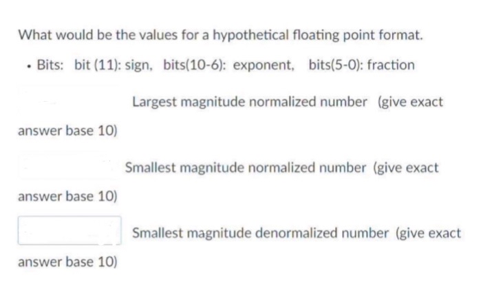 What would be the values for a hypothetical
