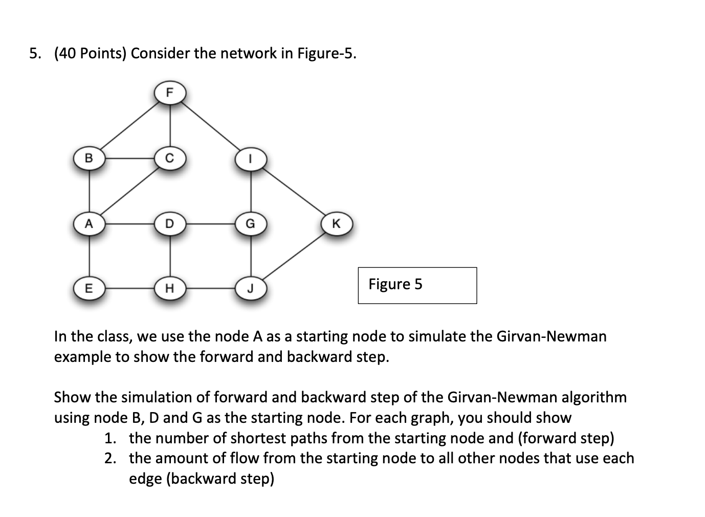 Consider the network in Figure - 5 . In the