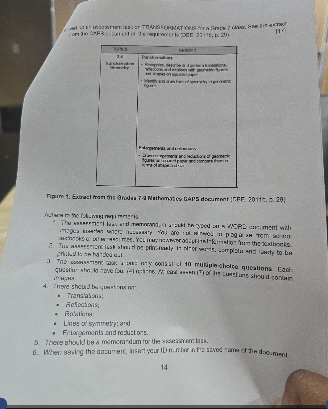 waiting for my answer 3 Set up an assessment task