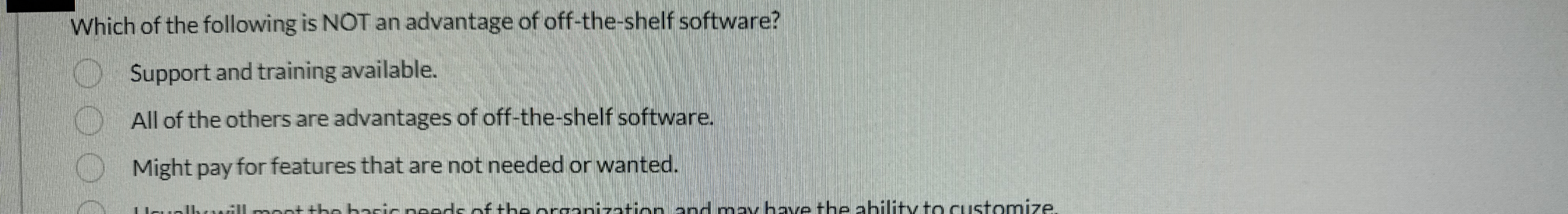 Which of the following is NOT an advantage of off