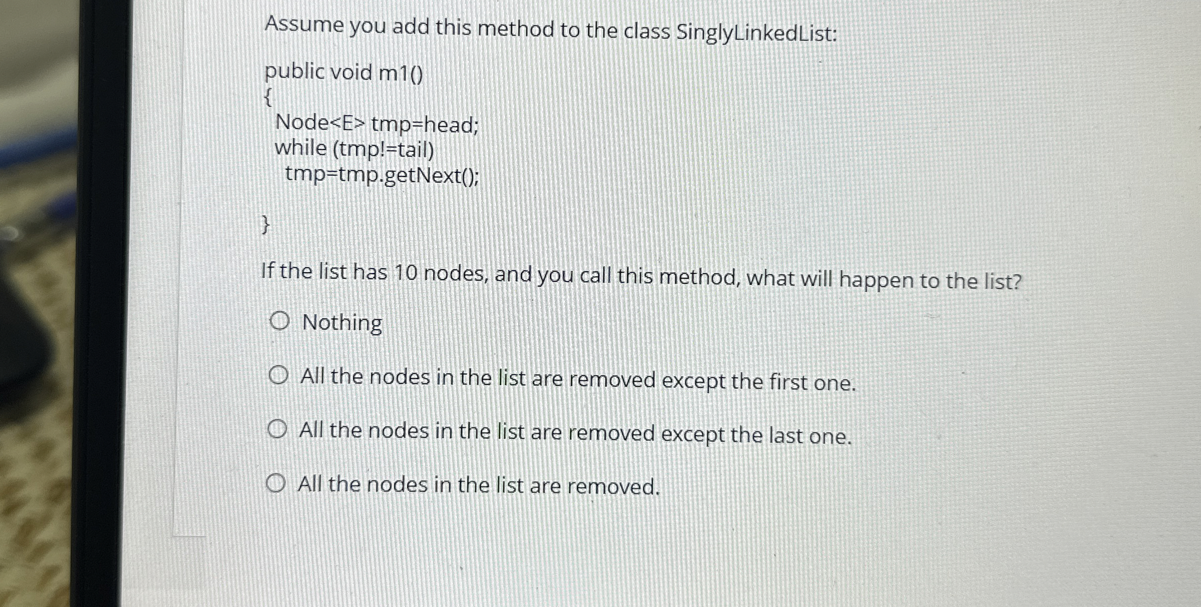 Assume you add this method to the class