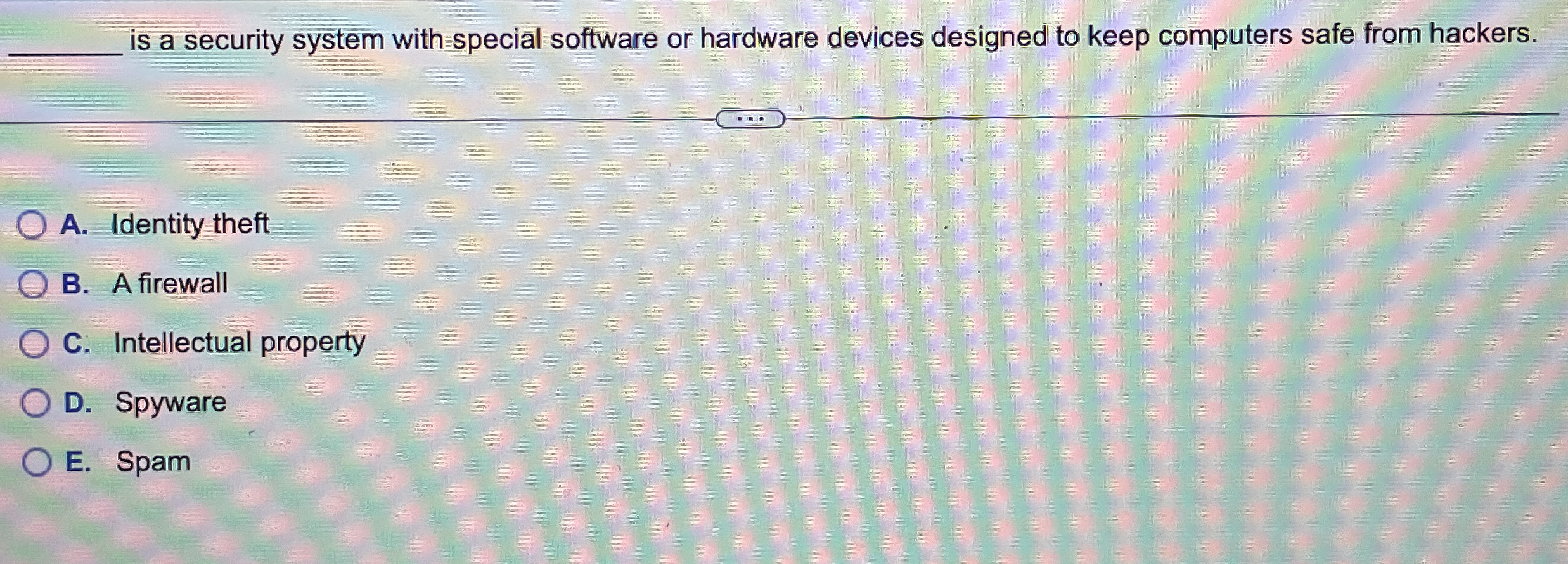 is a security system with special software or