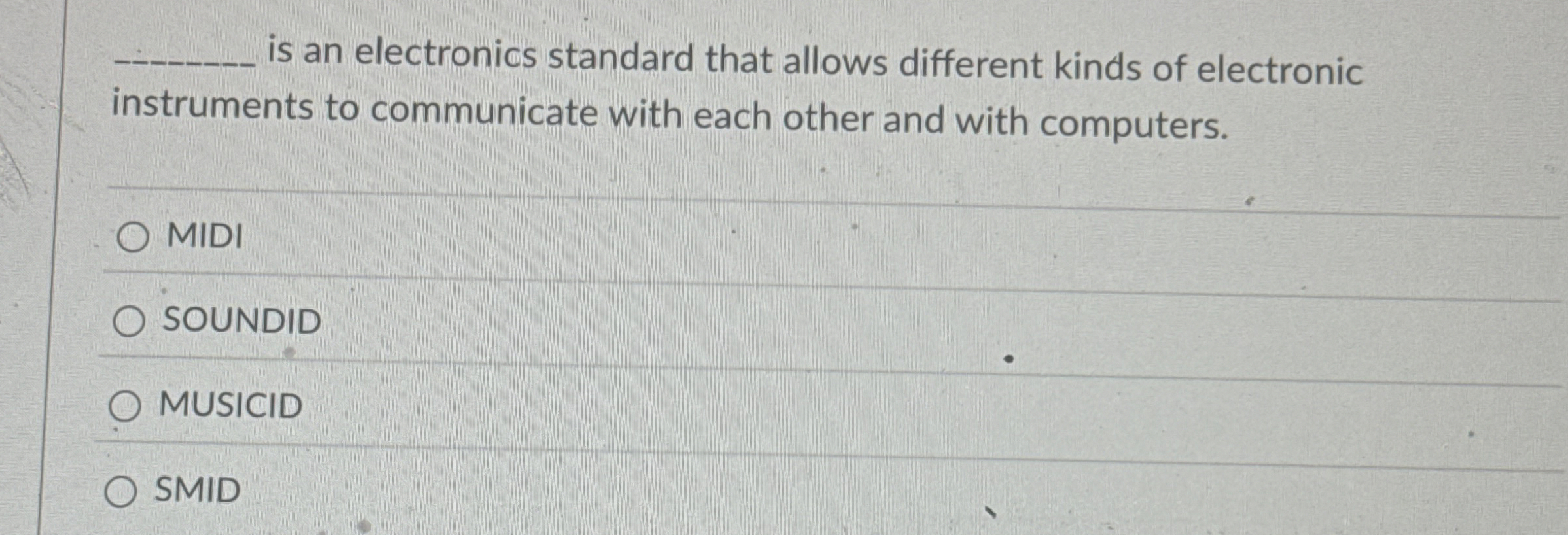 is an electronics standard that allows different
