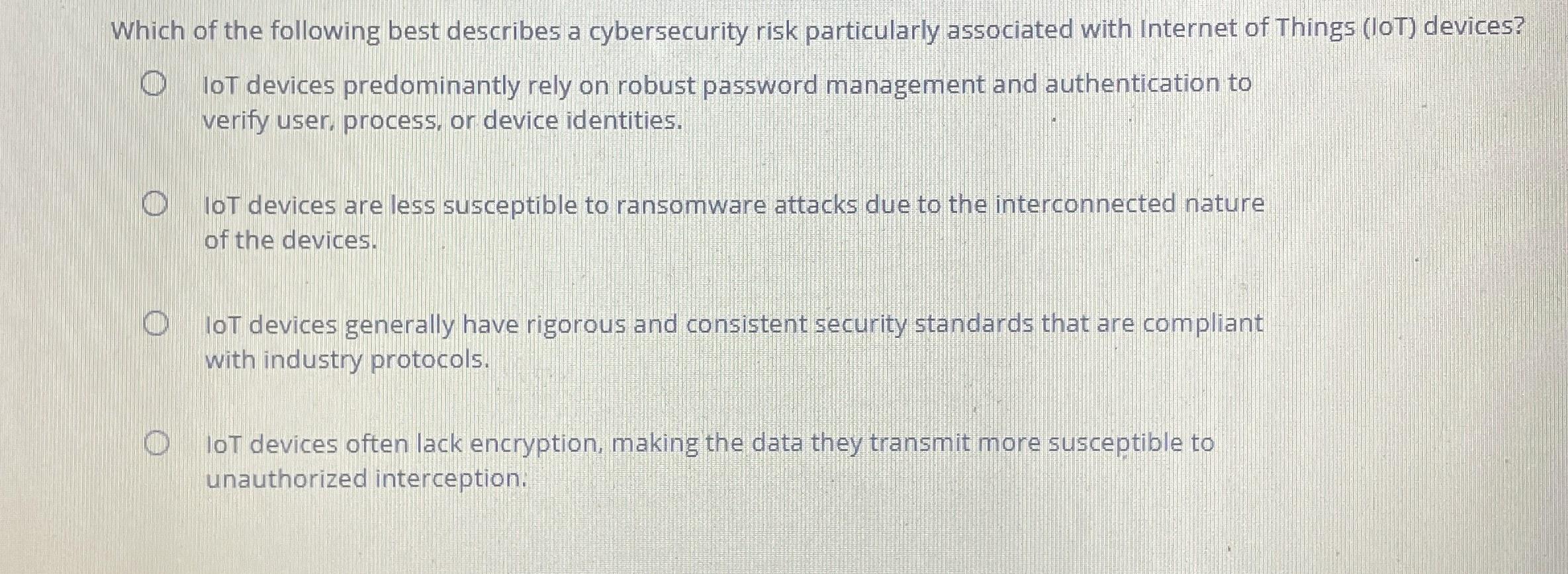 Which of the following best describes a