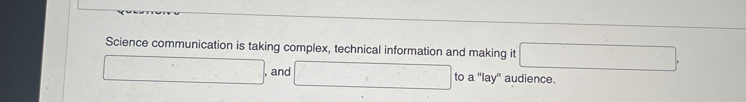 Science communication is taking complex,