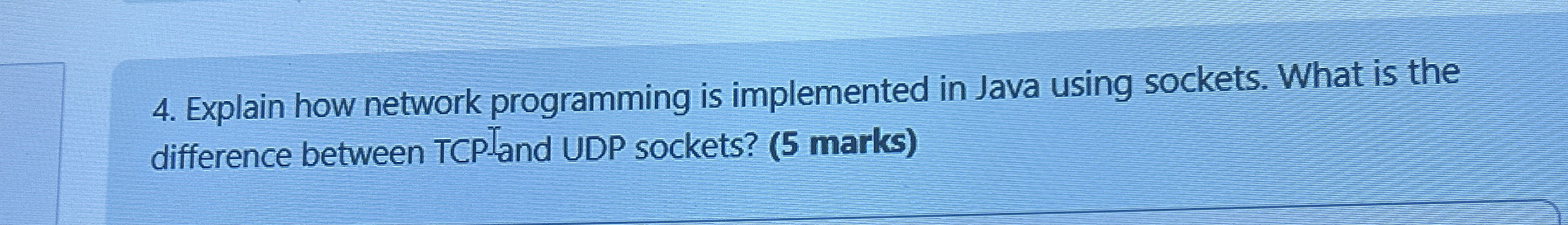 Explain how network programming is implemented in
