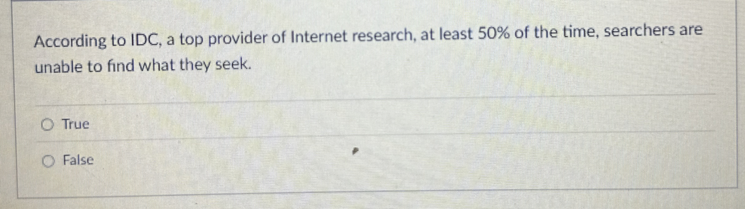 According to IDC, a top provider of Internet