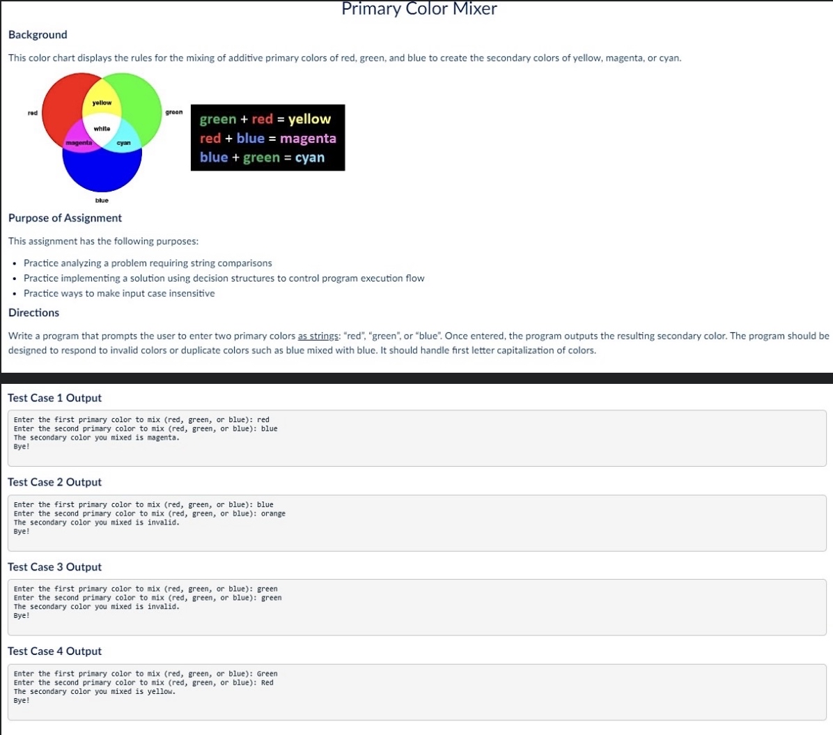 I need help writing this code. We are working