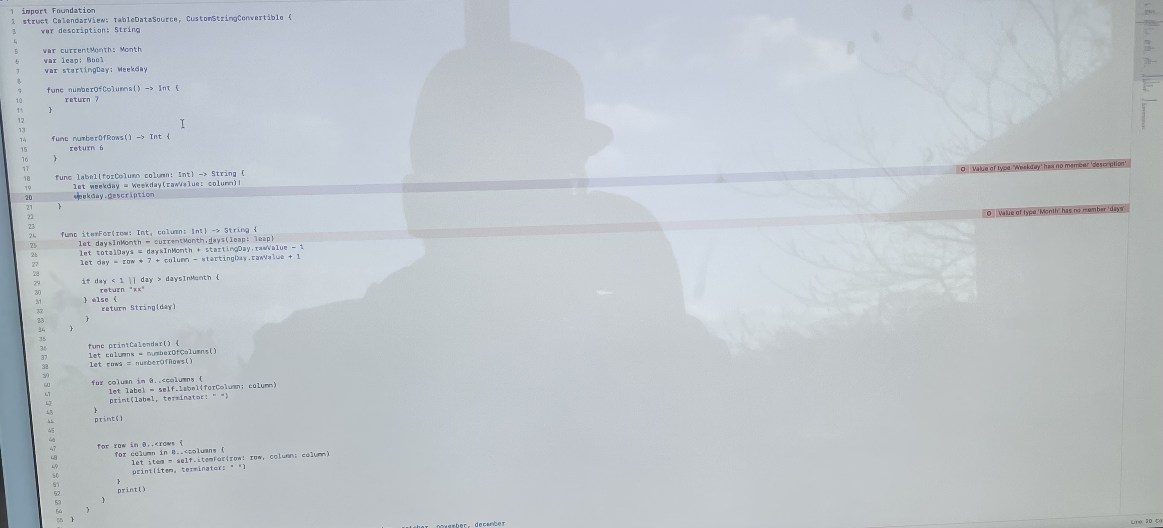 Please fix the 2 errors and make sure that the