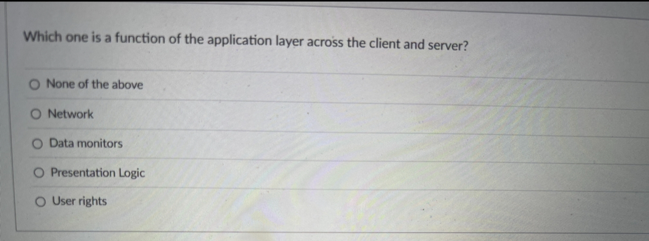 Which one is a function of the application layer