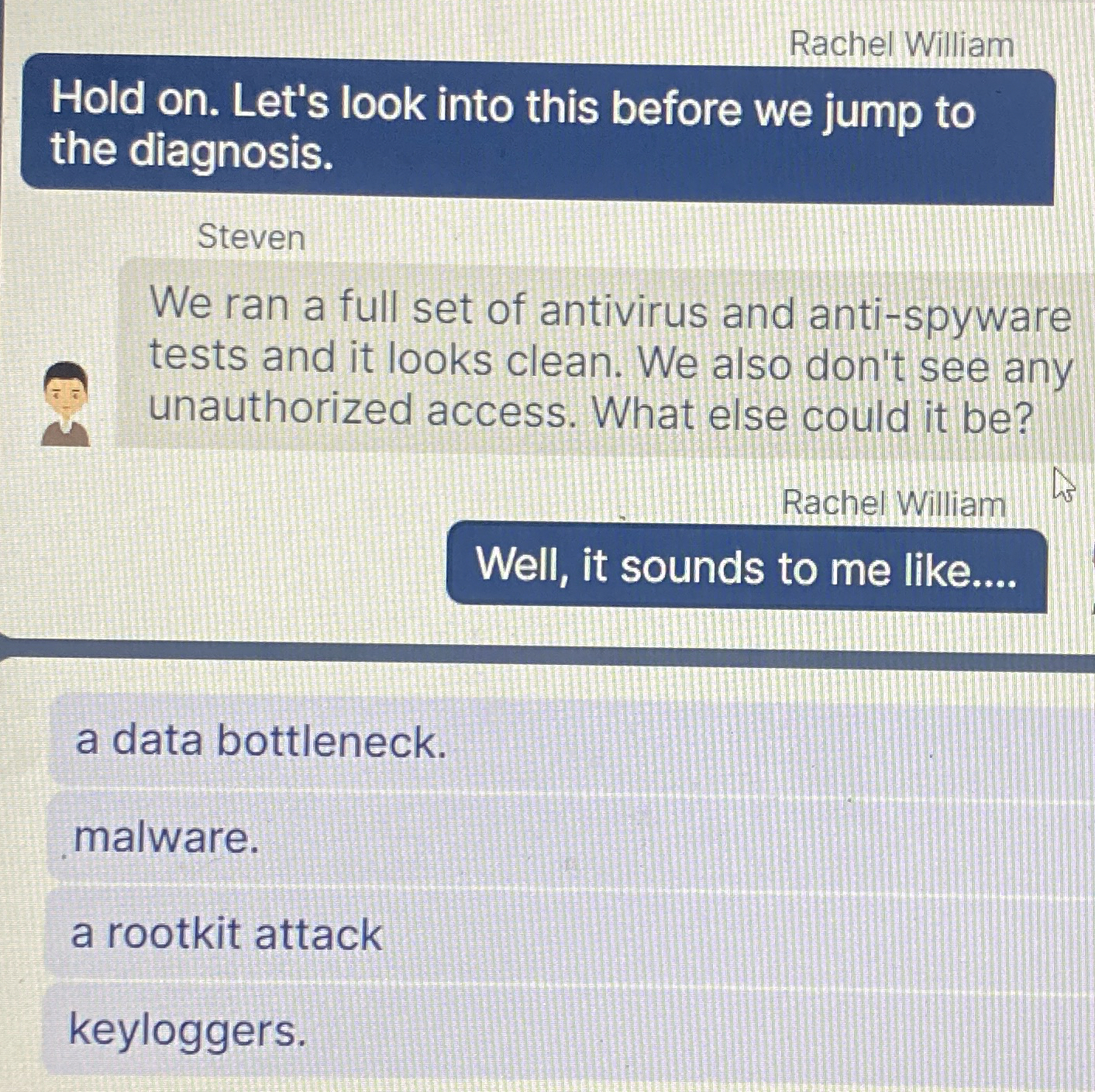 Rachel William Hold on . Let's look into this