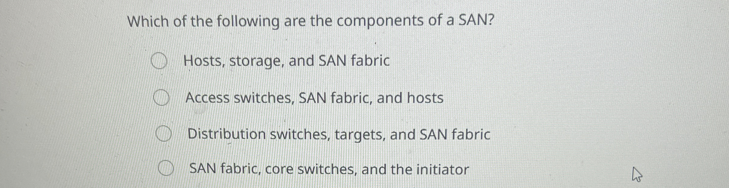 Which of the following are the components of a