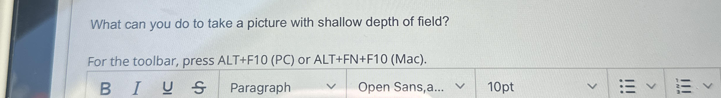 What can you do to take a picture with shallow