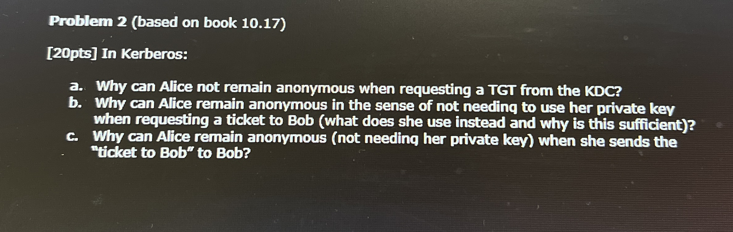 Problem 2 ( based on book 1 0 . 1 7 ) [ 2 0 pts ]