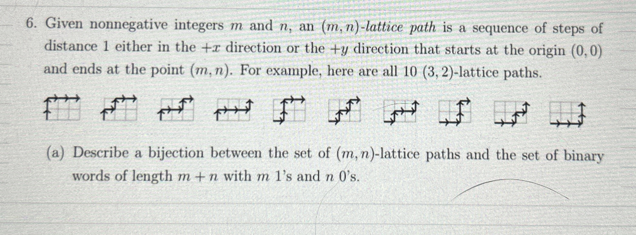 Given nonnegative integers m and n , an ( m , n )