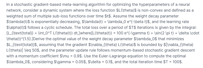 In a stochastic gradient - based meta - learning