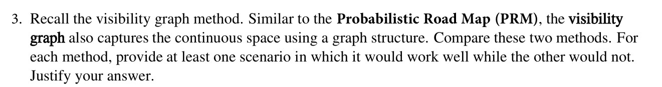 Recall the visibility graph method. Similar to
