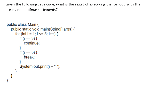 Given the following Java code, what is the result