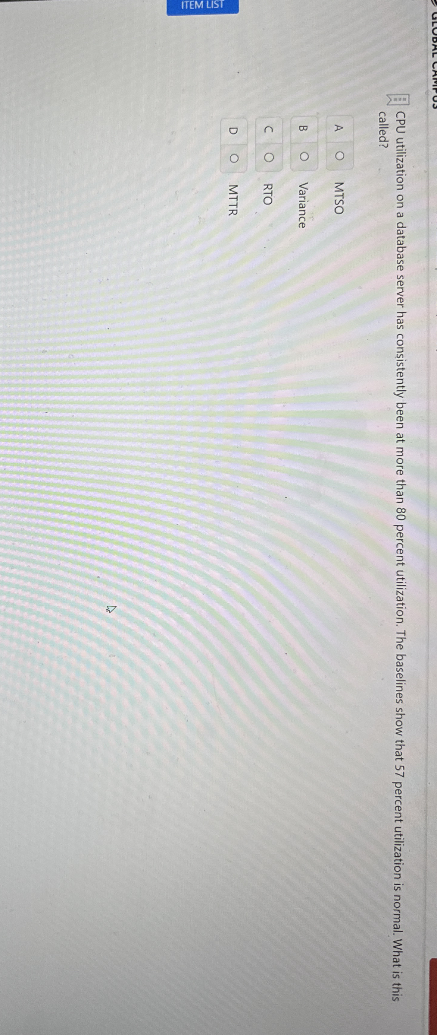 CPU utilization on a database server has con